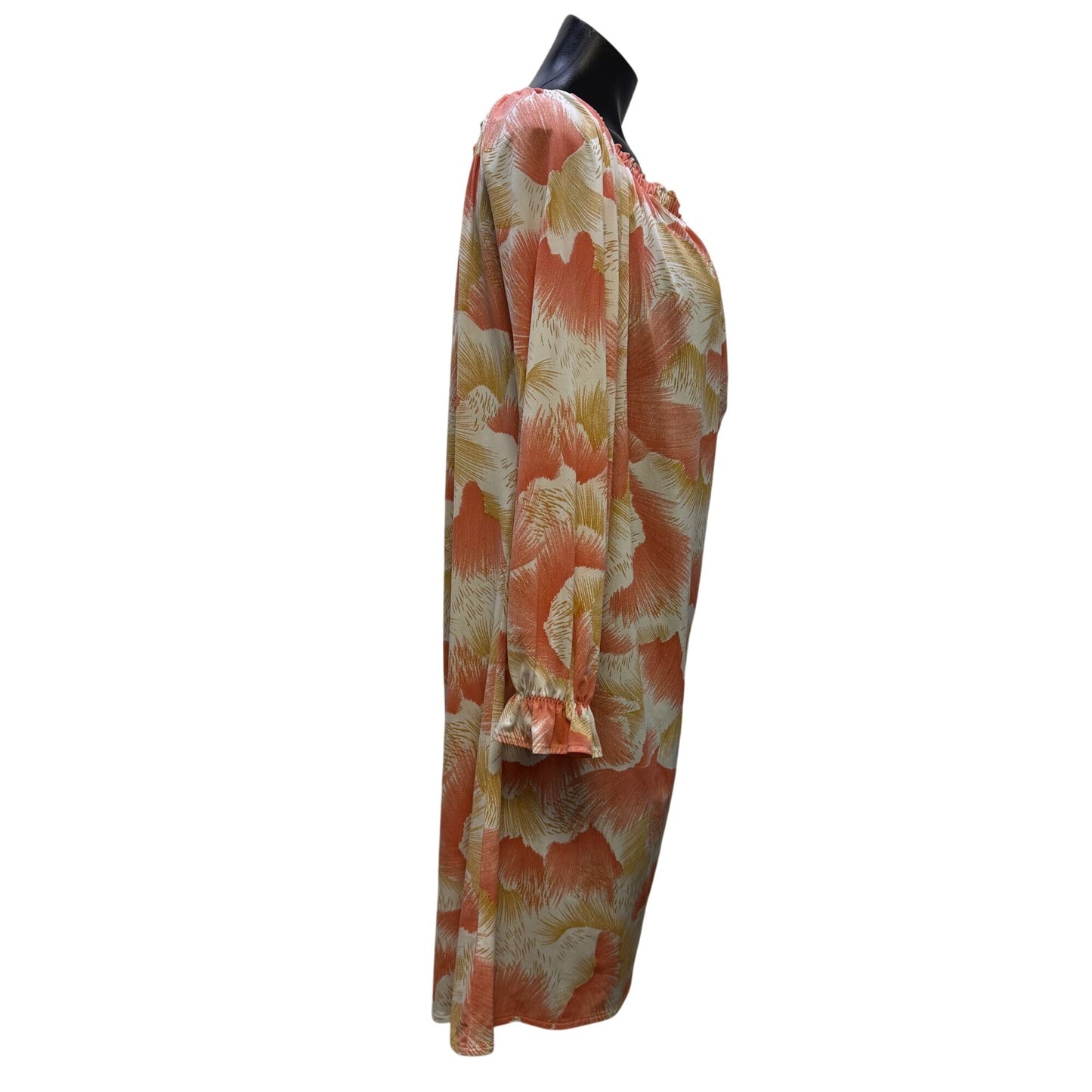 Luli Fama Floral Print Long Sleeve Dress Size M