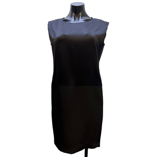 Mark Heister Black Silk Sleeveless Dress Small With Back Zipper Closure