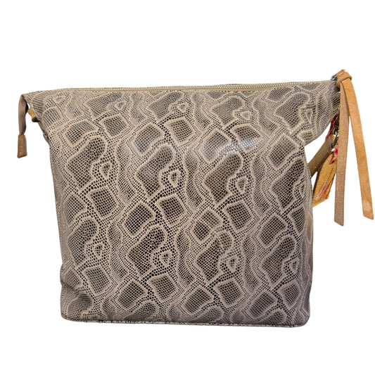 Consuela Snake Print Shoulder Bag With Leather Strap