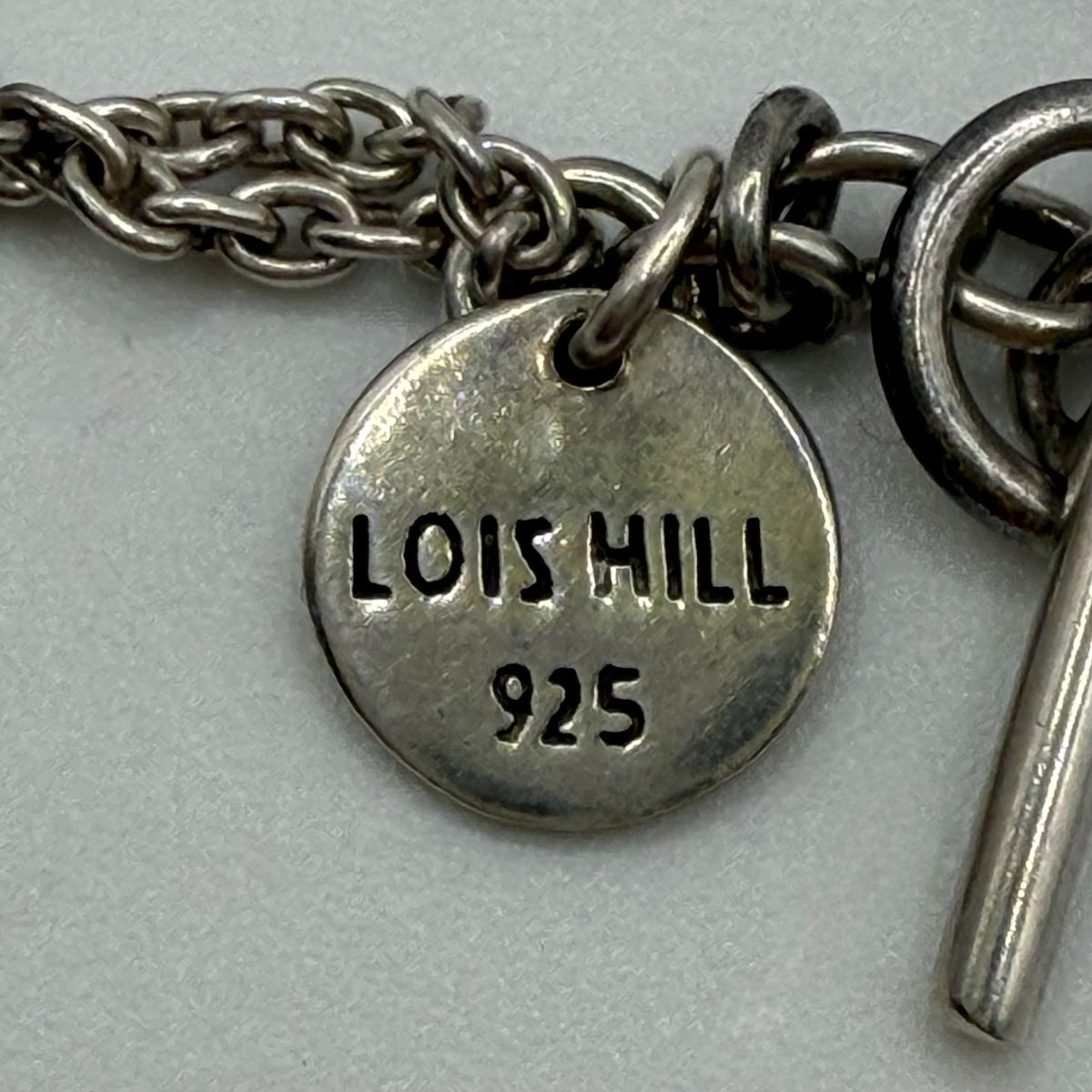 Vintage Lois Hill Sterling Silver & Gold Accented Pendant Necklace