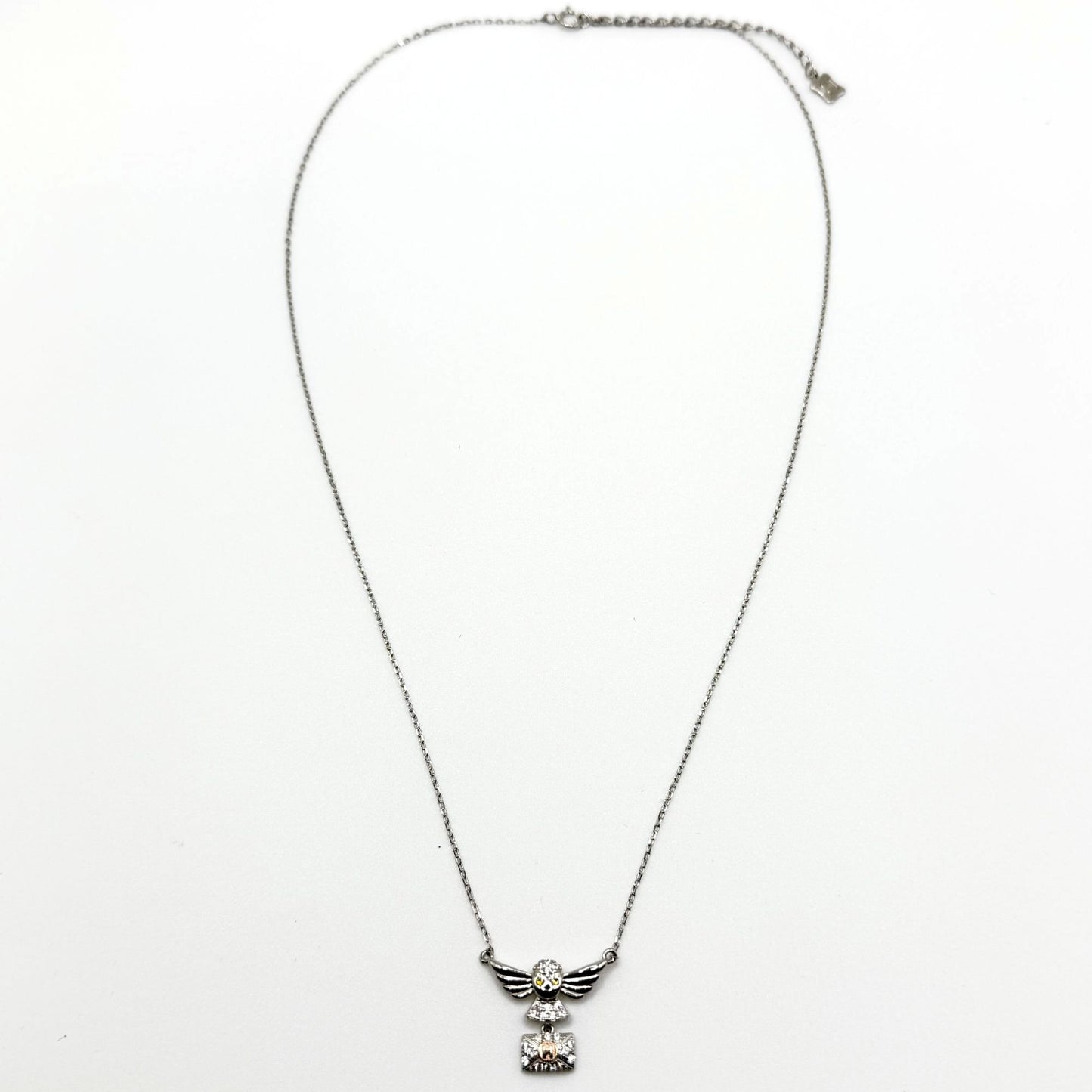 Harry Potter WBEI 925 Sterling Silver Owl Pendant Necklace