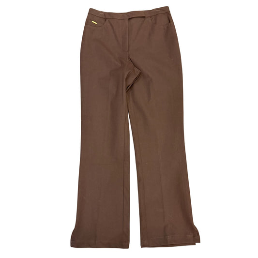 St John Sport Brown Straight-Leg Pants Size 10