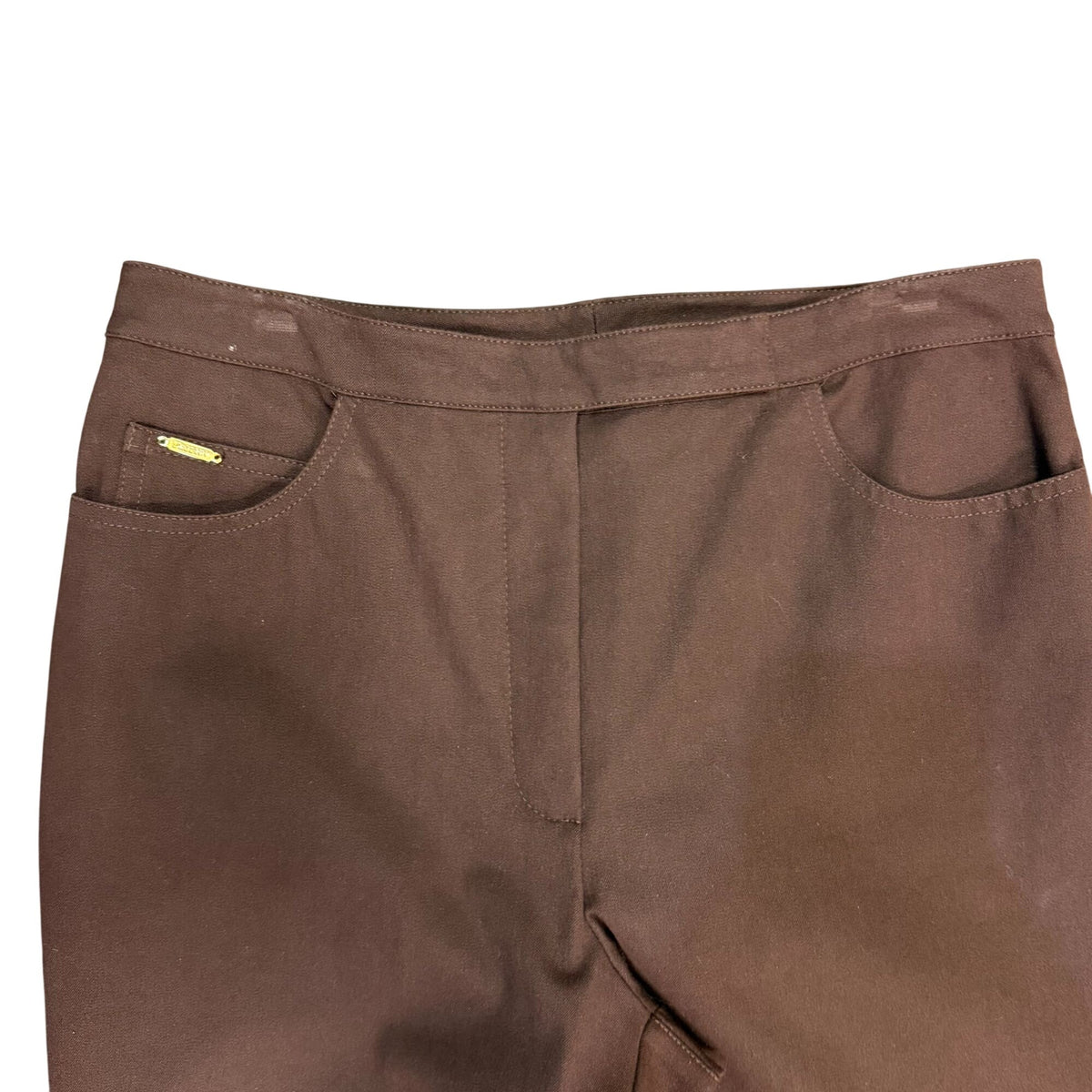St John Sport Brown Straight-Leg Pants Size 10