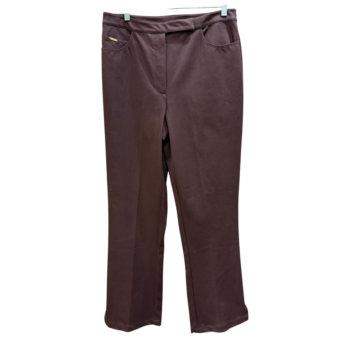 St John Sport Brown Straight-Leg Pants Size 10