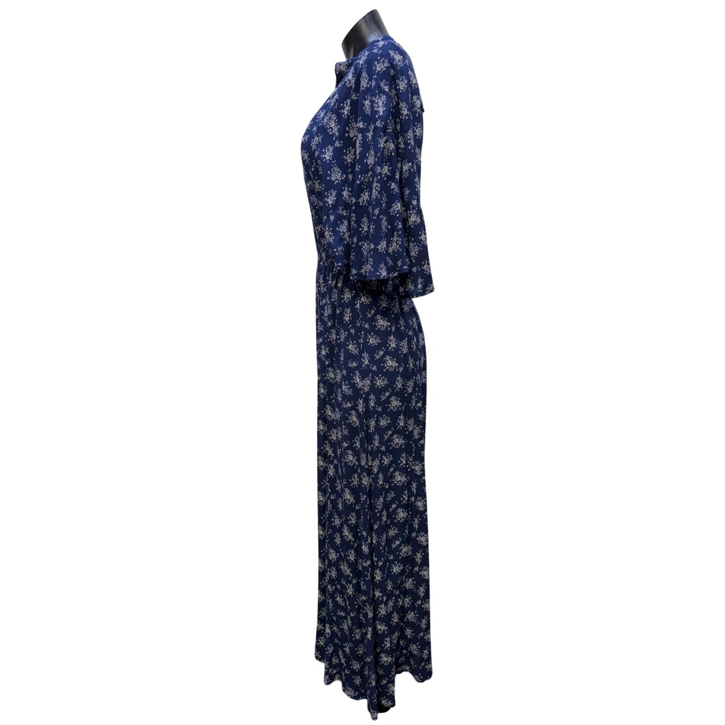 Christy Dawn Blue & White Floral Maxi Dress XS
