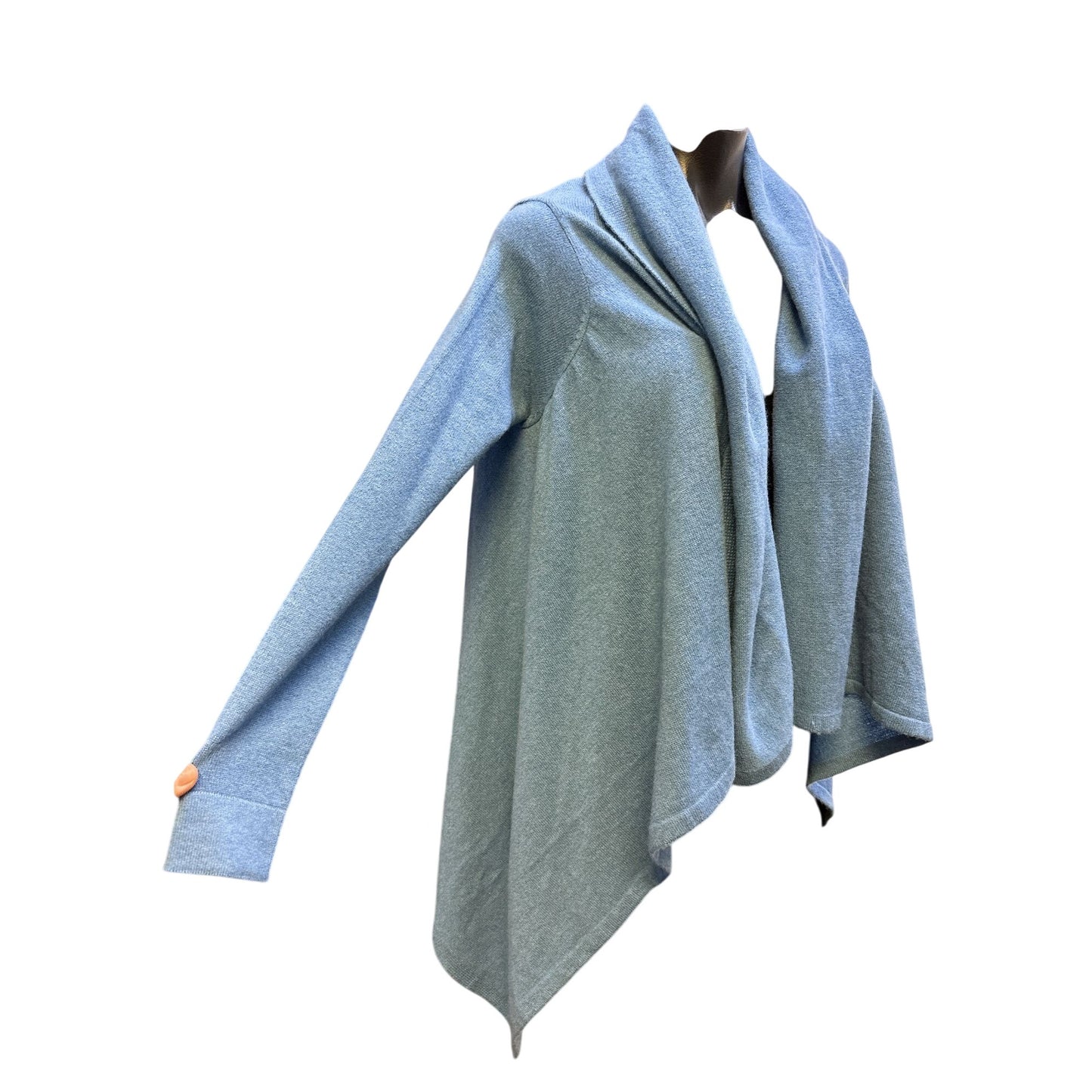 NWT Portolano Blue Cashmere Open Front Drape Cardigan Size S