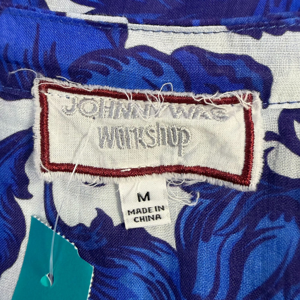 Johnny Was Workshop Blue & White Floral Blouse Tunic Top M