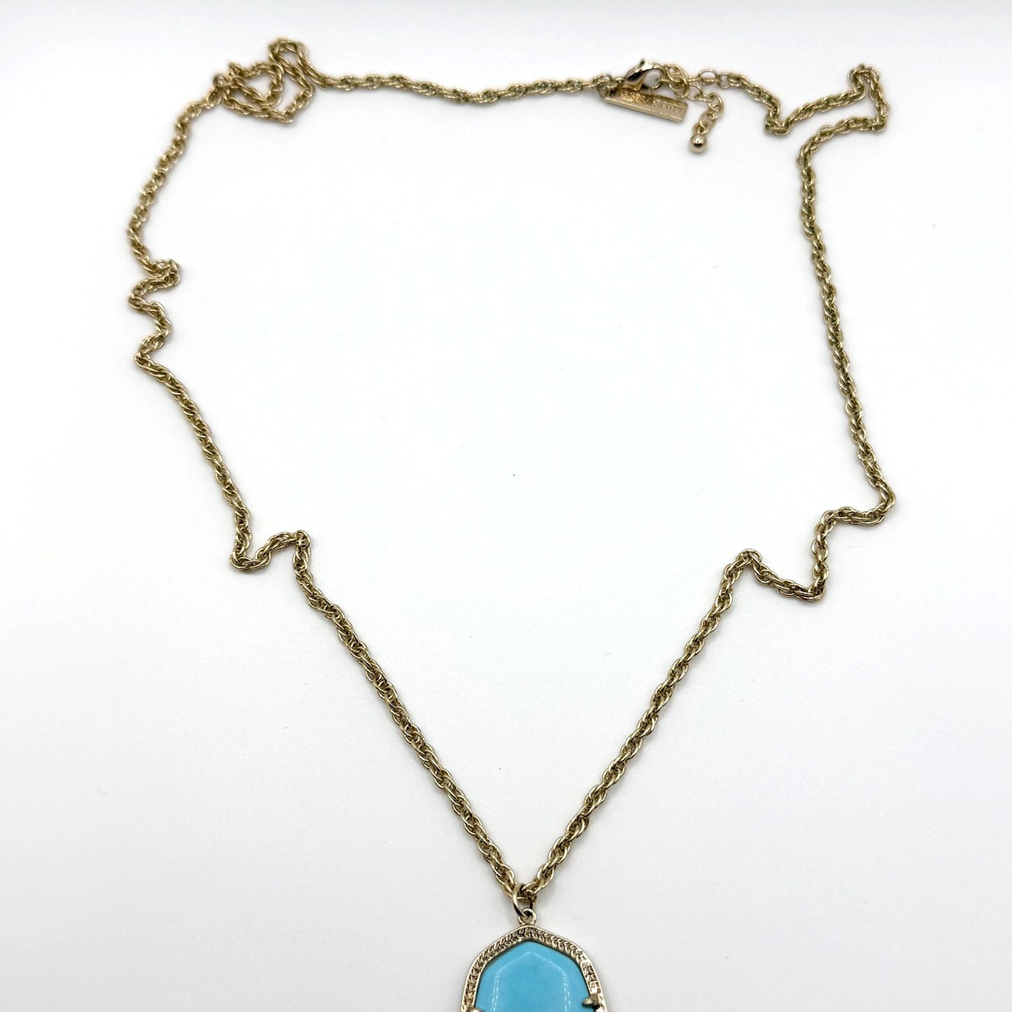 Kendra Scott Rayne Gold-Tone Turquoise Magnesite Tassel Necklace