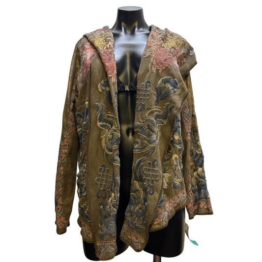 Embroidered Hooded Jacket By Johnny Was Biya  L