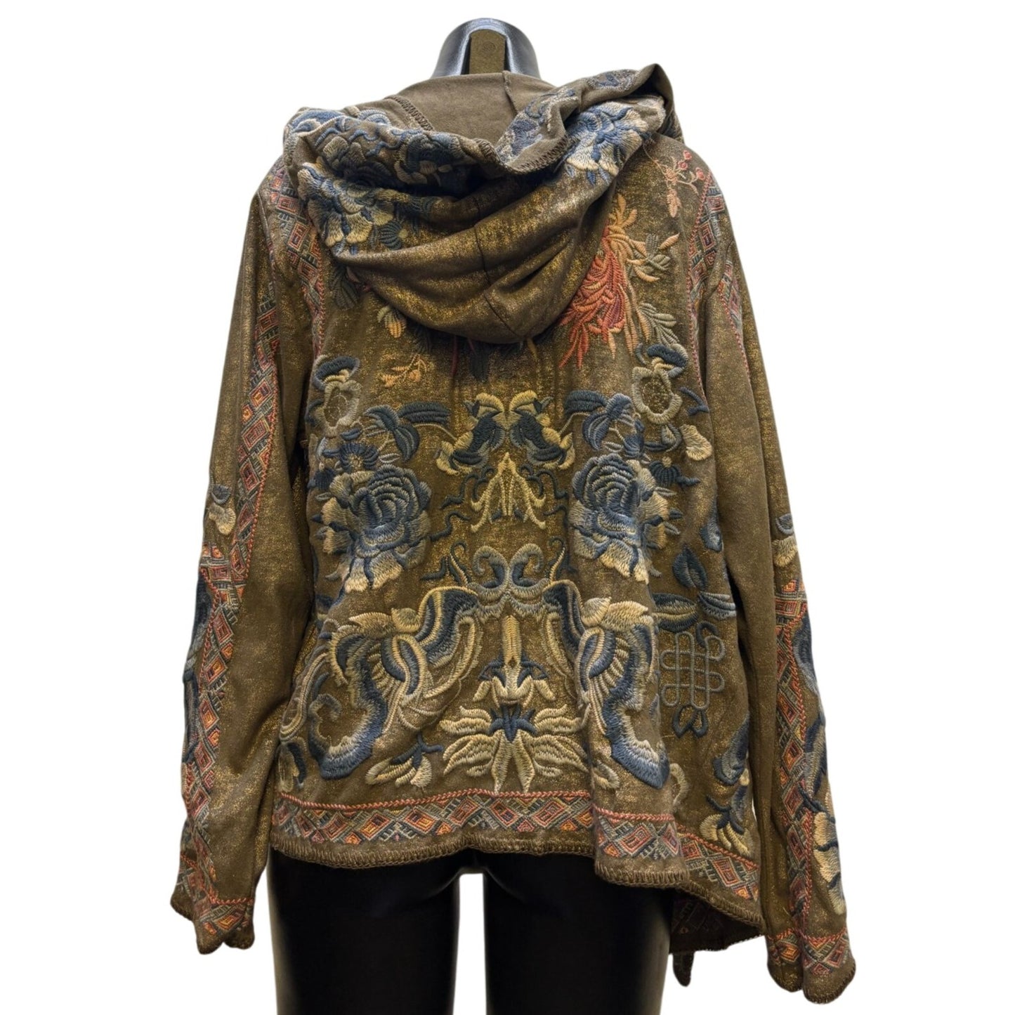 Embroidered Hooded Jacket By Johnny Was Biya  L