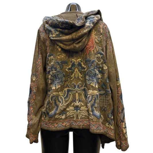 Embroidered Hooded Jacket By Johnny Was Biya  L