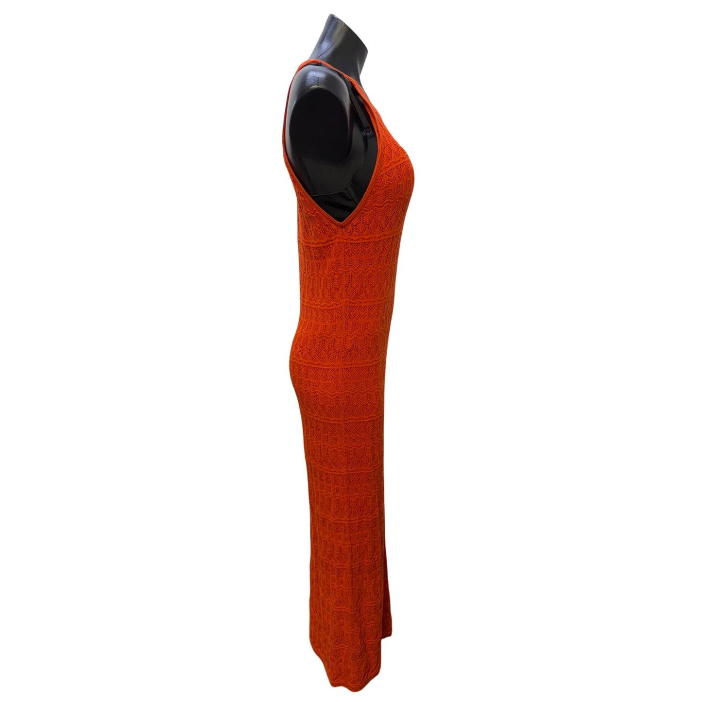 House Of Harlow 1960 Orange Crochet Maxi Dress Size M