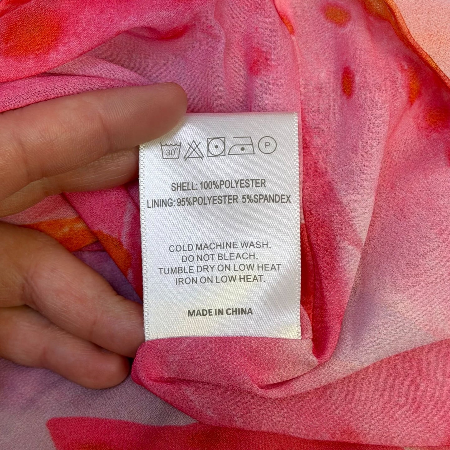 NWT Peppermayo Eden Strapless Maxi Dress Pink Floral Size L