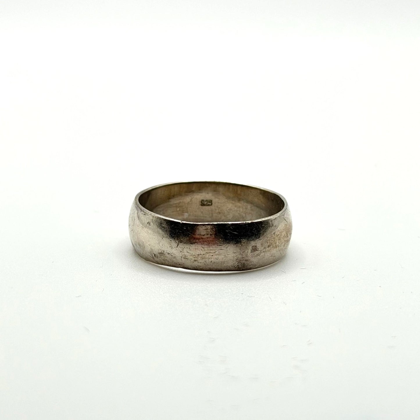 925 Sterling Silver Plain Band Ring Size 13