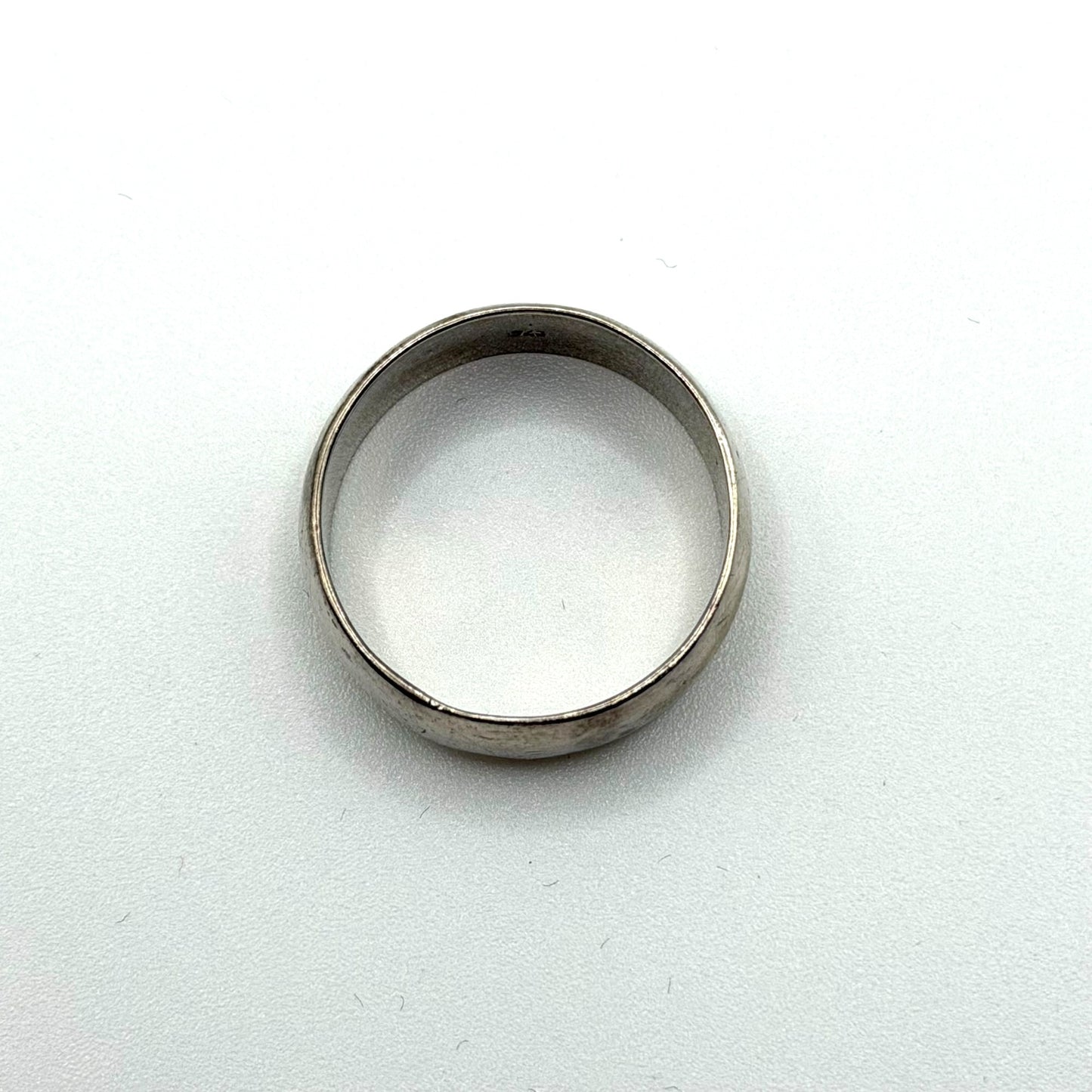 925 Sterling Silver Plain Band Ring Size 13