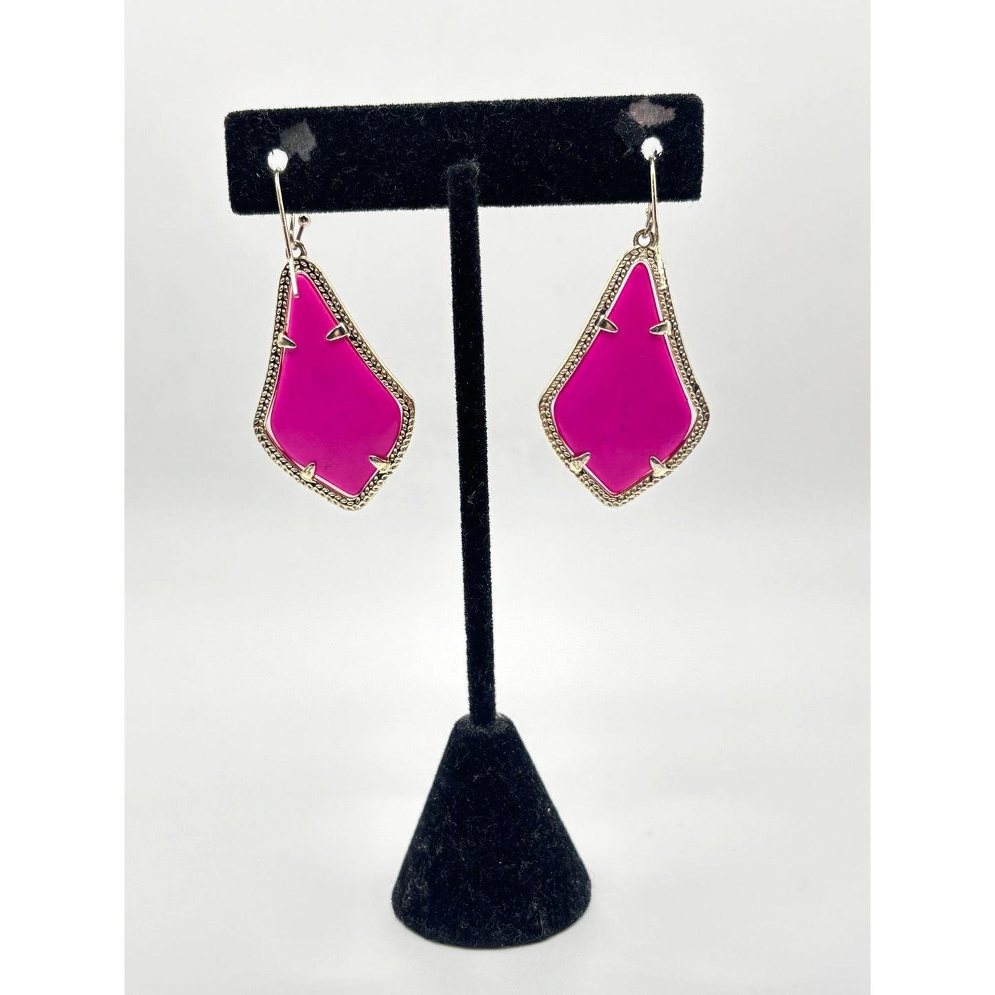 Kendra Scott Elle Drop Earrings Pink Gold-Plated Metal Lightweight & Chic Statement