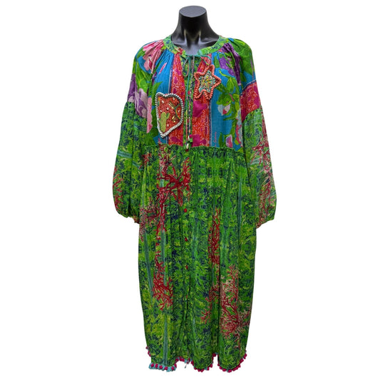 Antica Sartoria By Giacomo Cinque Dress Embellished Green Multi OS
