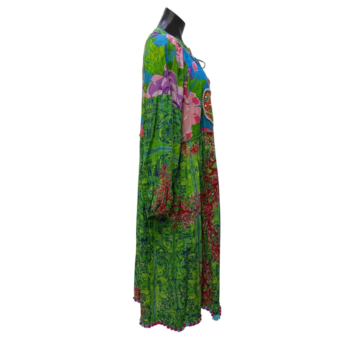 Antica Sartoria By Giacomo Cinque Dress Embellished Green Multi OS