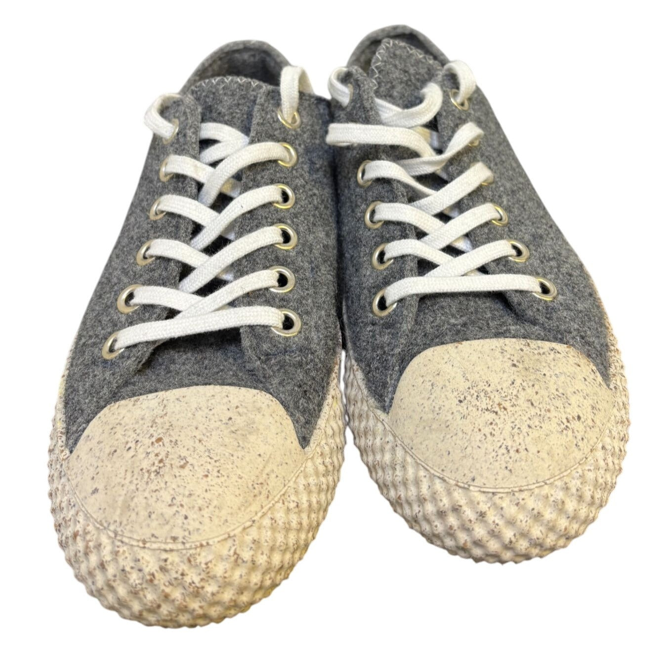 Asportuguesas Grey & White Wool Sneakers Size 8.5