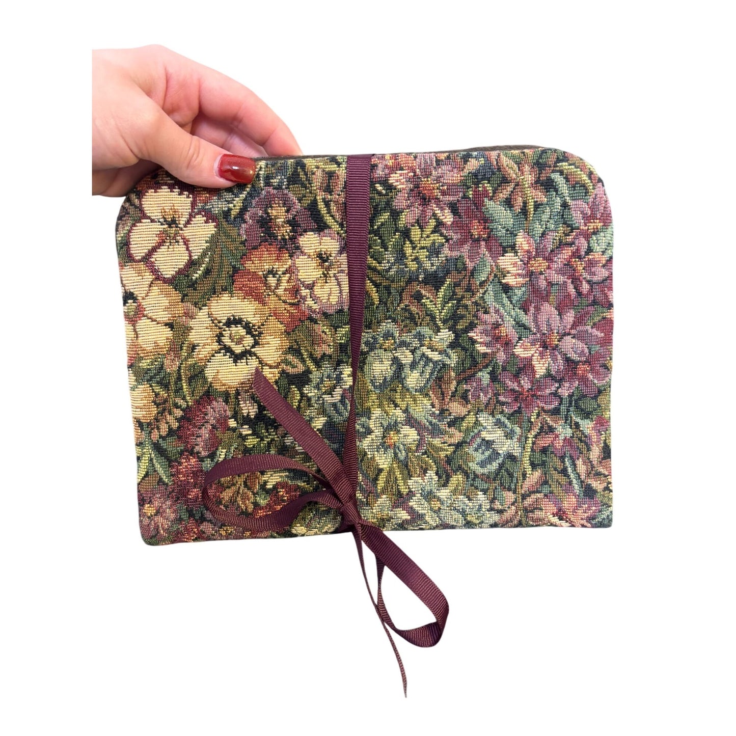 James Avery Vintage Floral Tapestry Jewelry Case