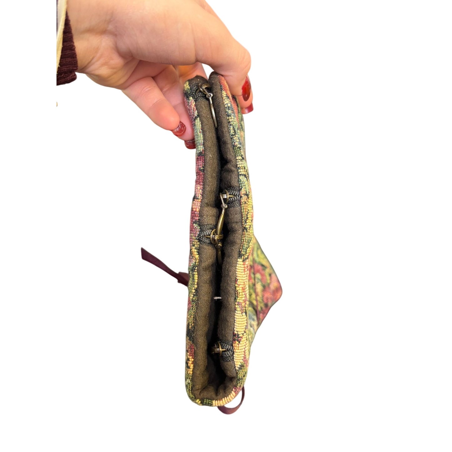 James Avery Vintage Floral Tapestry Jewelry Case