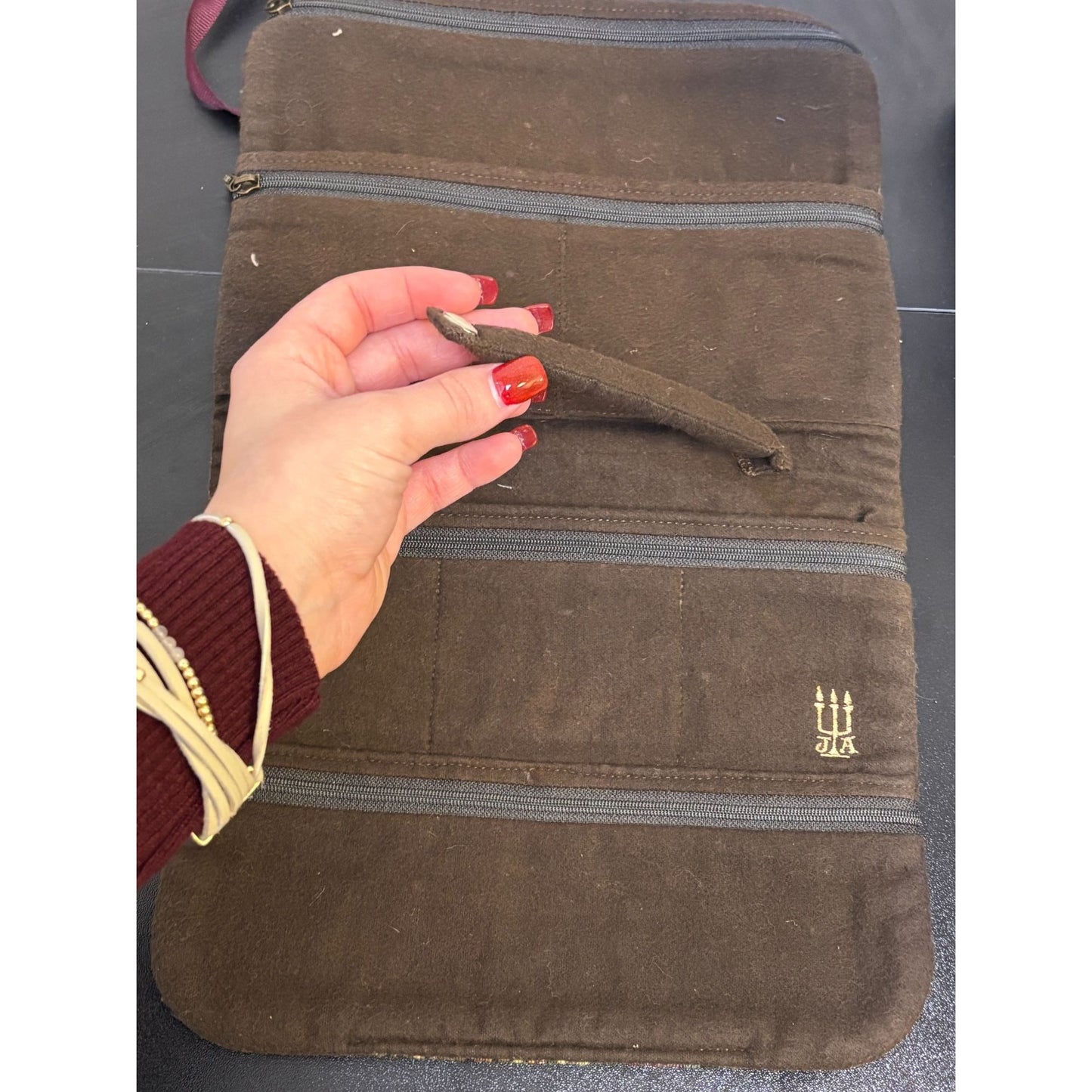 James Avery Vintage Floral Tapestry Jewelry Case