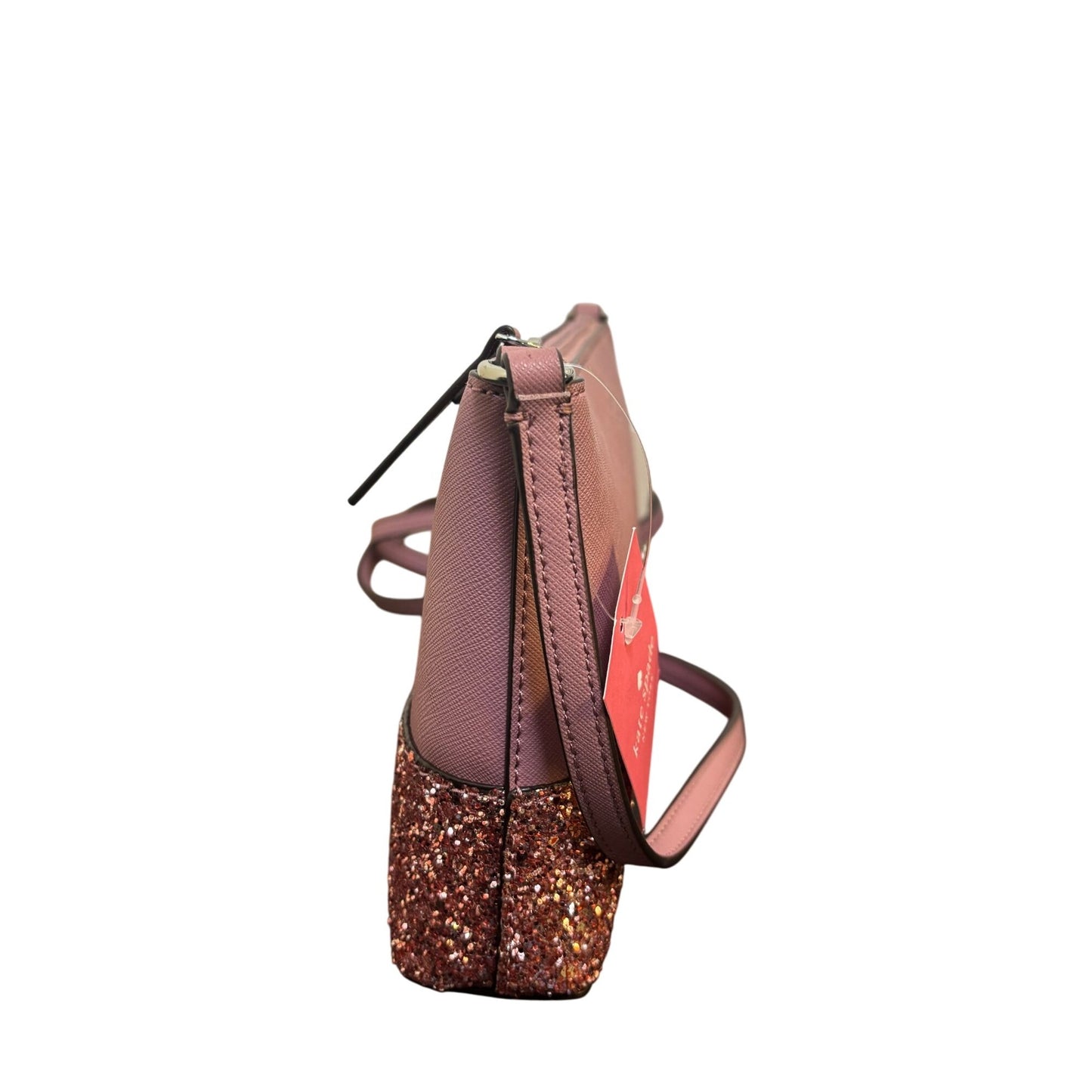 NWT Kate Spade New York Peony Pink Crossbody Bag With Glitter Accents