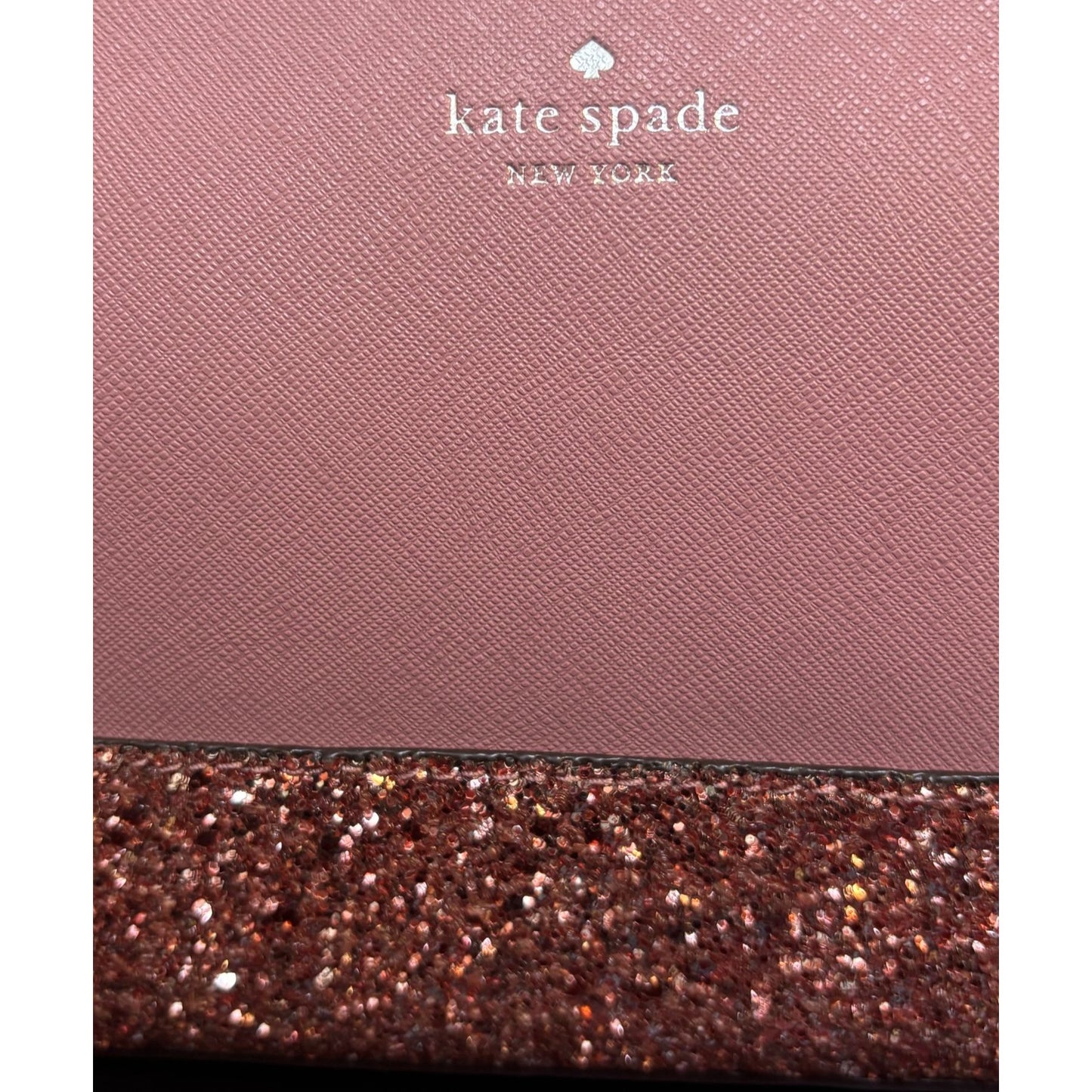 NWT Kate Spade New York Peony Pink Crossbody Bag With Glitter Accents