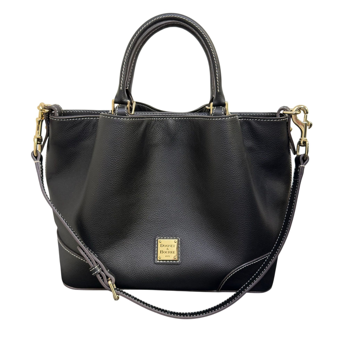 Dooney & Bourke Black Pebble Leather Handbag