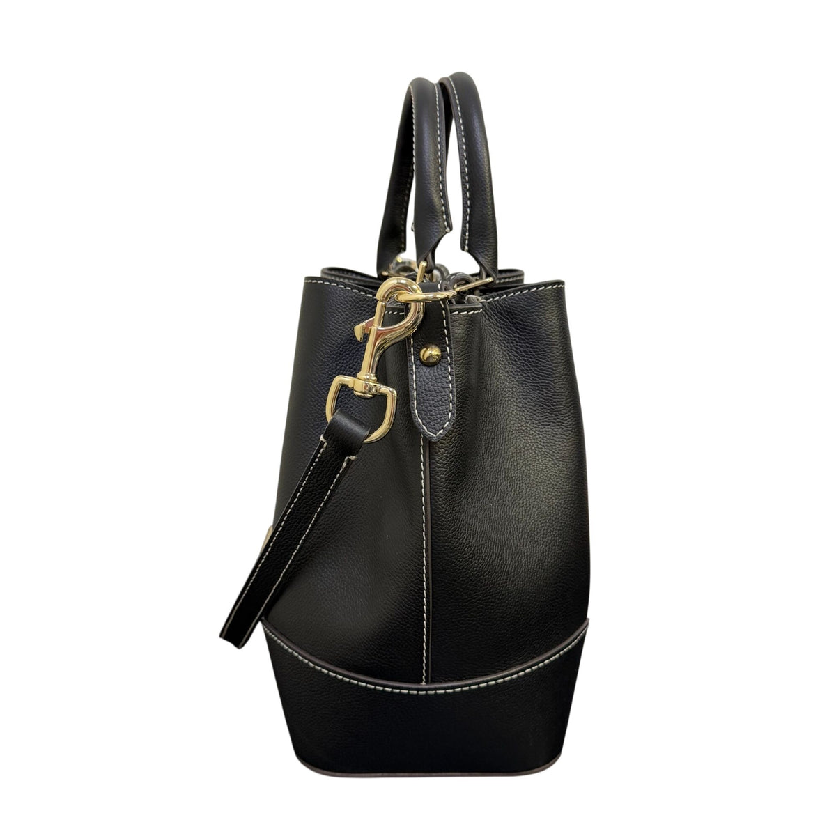 Dooney & Bourke Black Pebble Leather Handbag