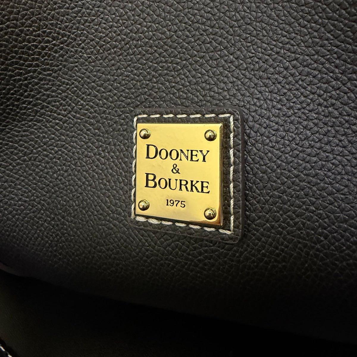 Dooney & Bourke Black Pebble Leather Handbag