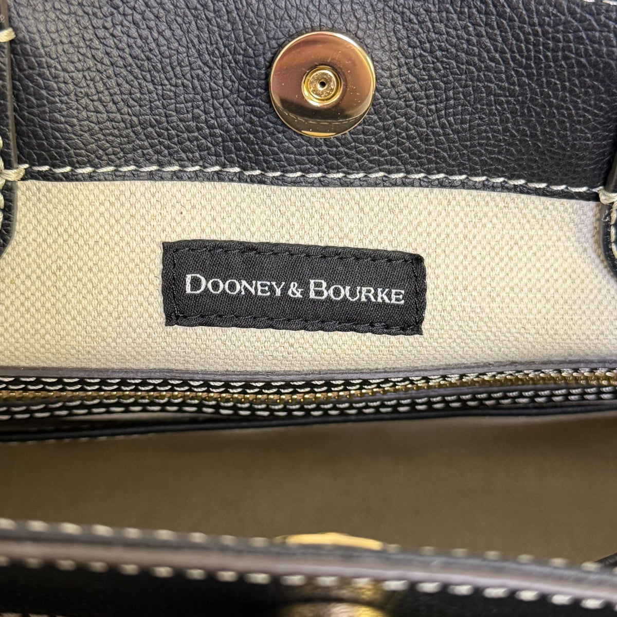Dooney & Bourke Black Pebble Leather Handbag