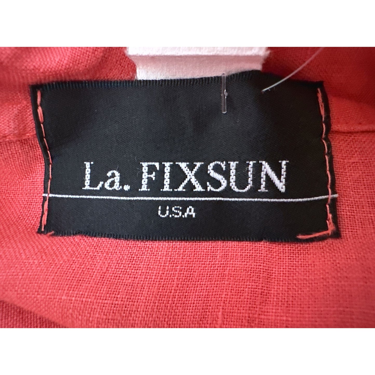 La. Fixsun Coral Cowl Neck Top w/Flowy Sleeves Lightweight Size S