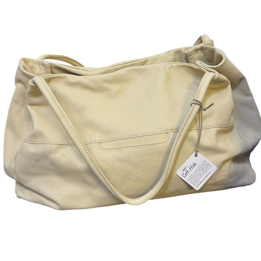 Hobo Tote Bag Soft Butter Color Leather L