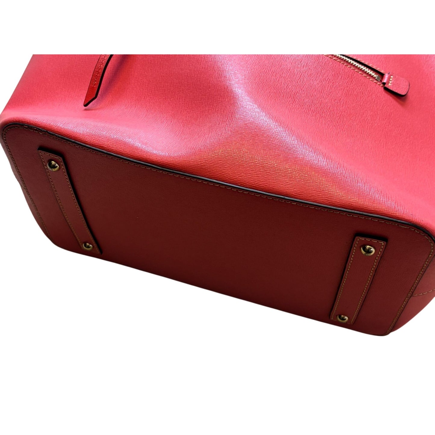 Dooney & Bourke Melon Red Large Pebble Leather Tote Purse