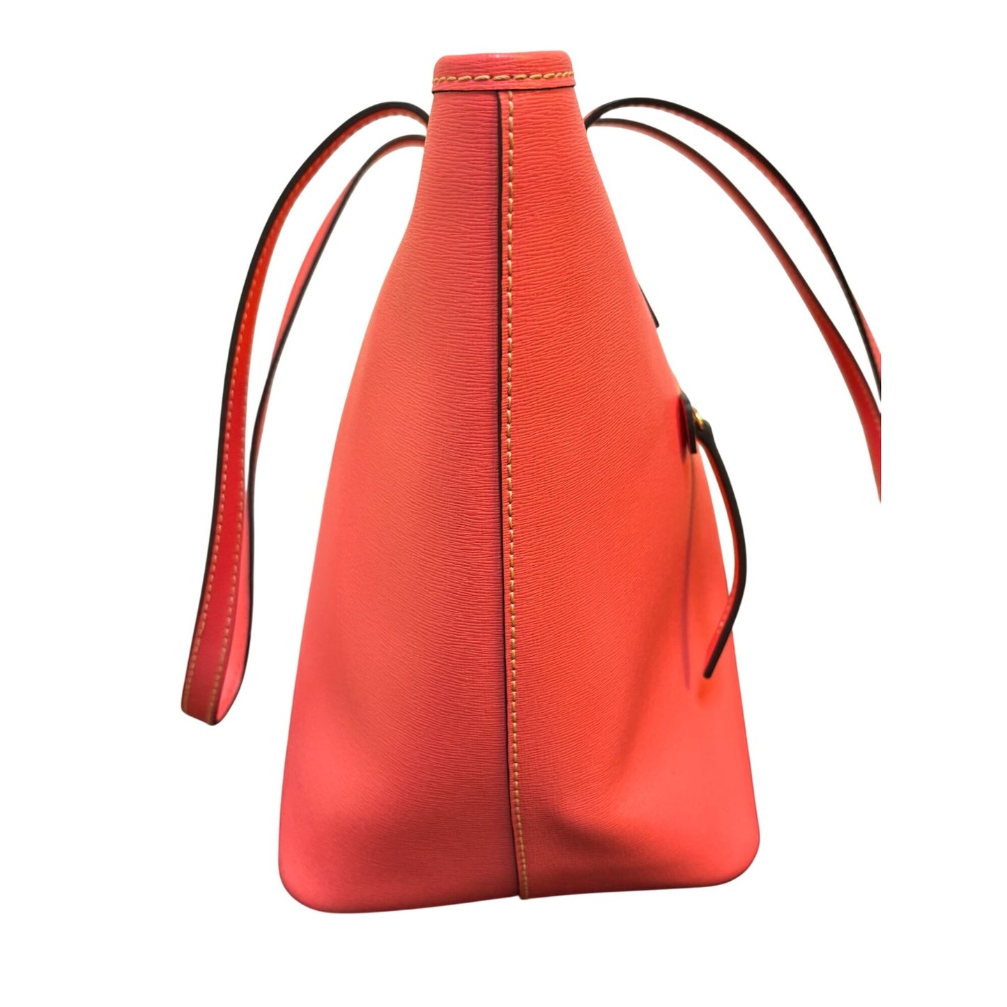 Dooney & Bourke Melon Red Large Pebble Leather Tote Purse