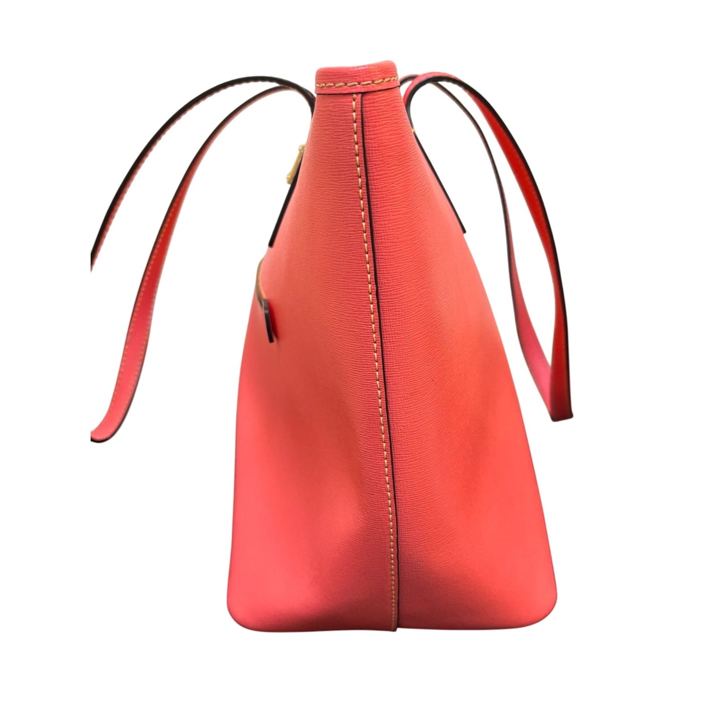 Dooney & Bourke Melon Red Large Pebble Leather Tote Purse