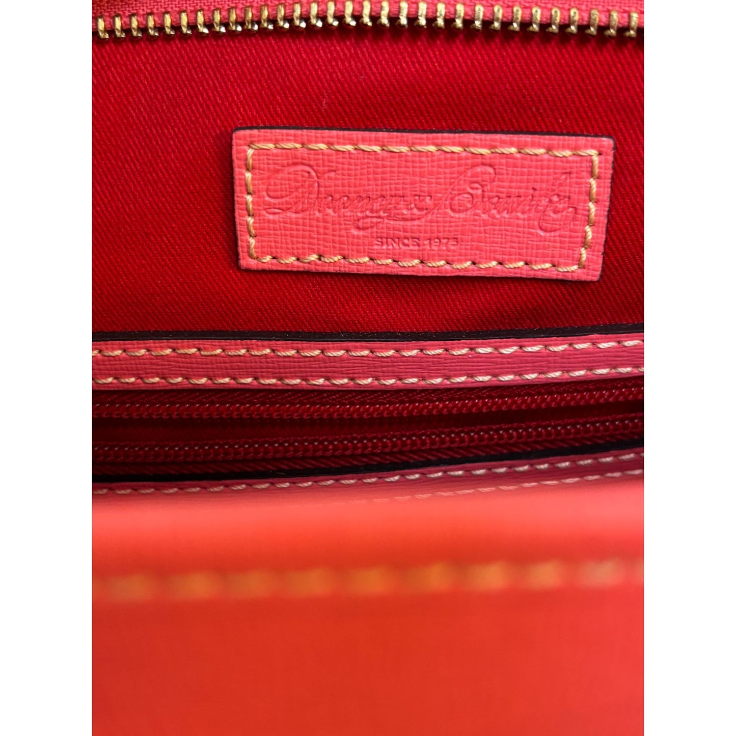 Dooney & Bourke Melon Red Large Pebble Leather Tote Purse