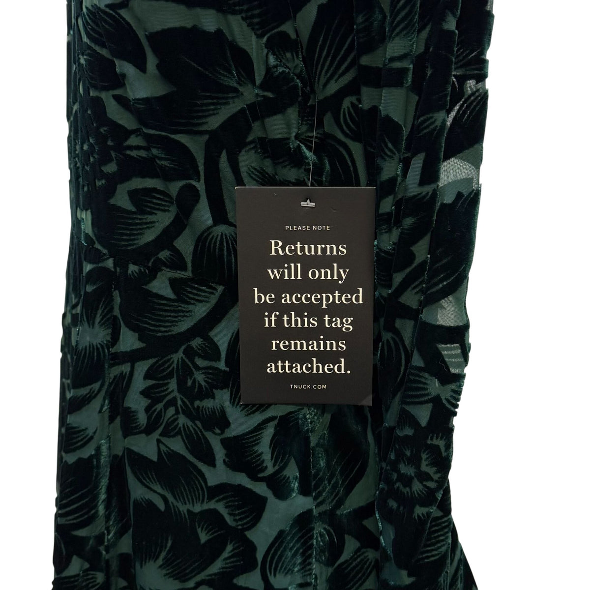 NWT Hyacinth House Green Velvet Floral Long Sleeve Dress L