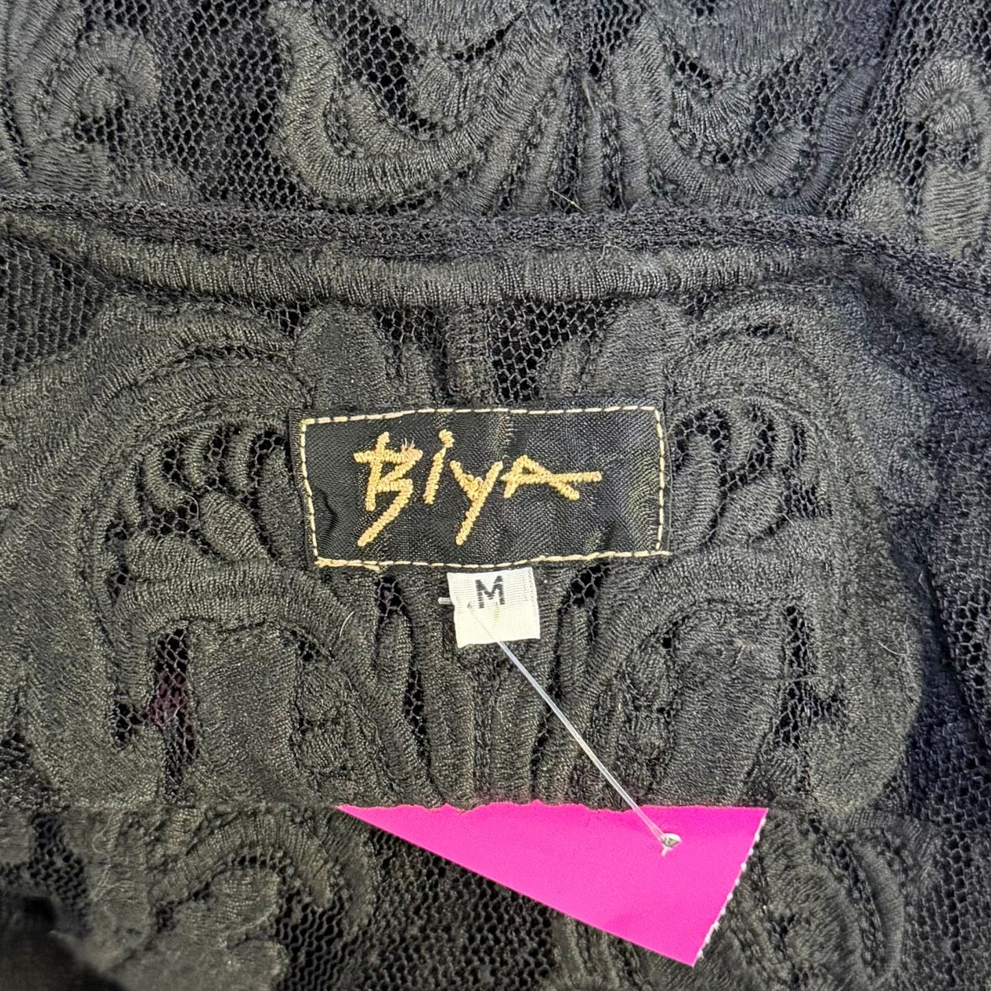 Biya Johnny Was Black Sleeveless Lace Maxi Dress Size M