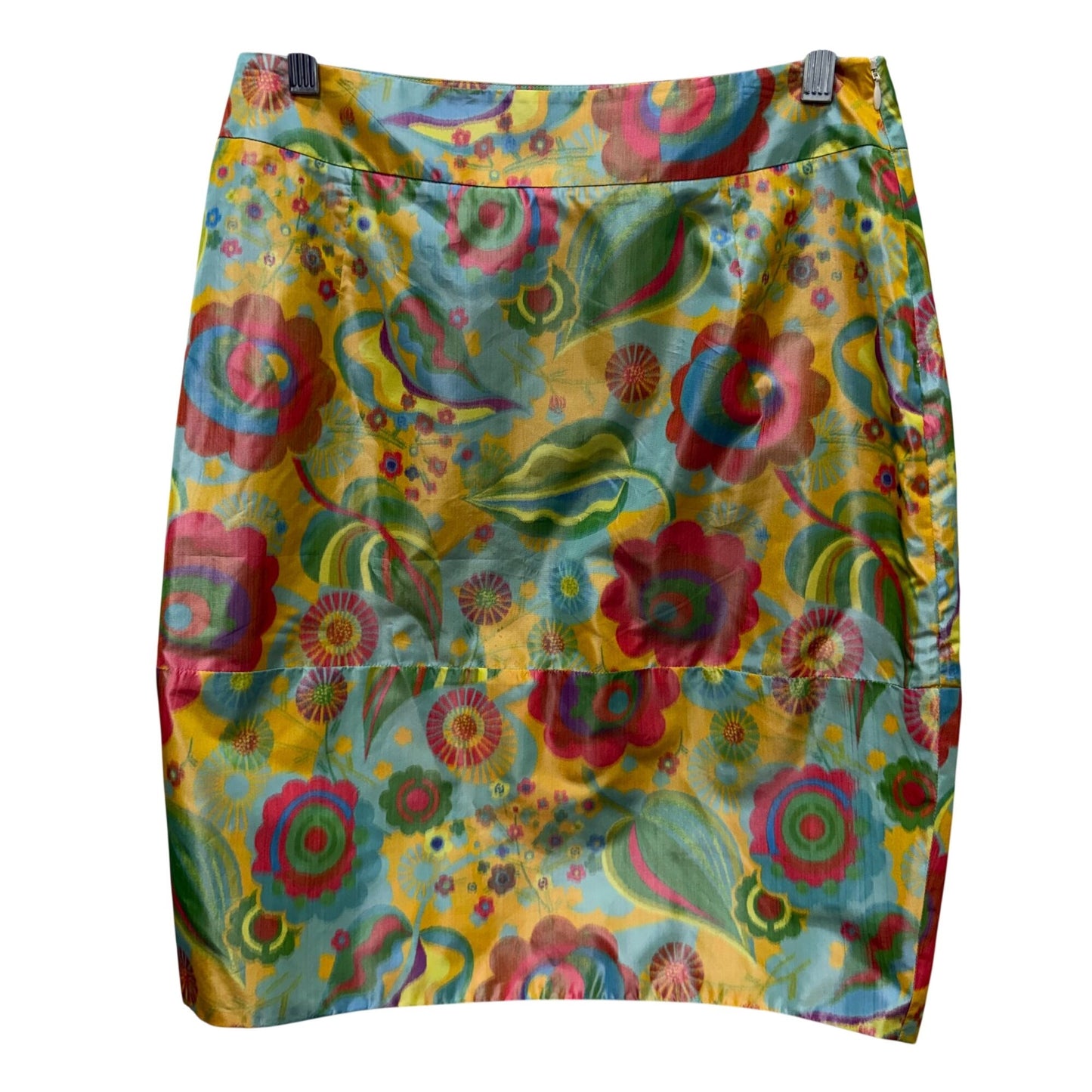 Marni Floral Print Silk Mini Skirt Vibrant Multicolor Size 42