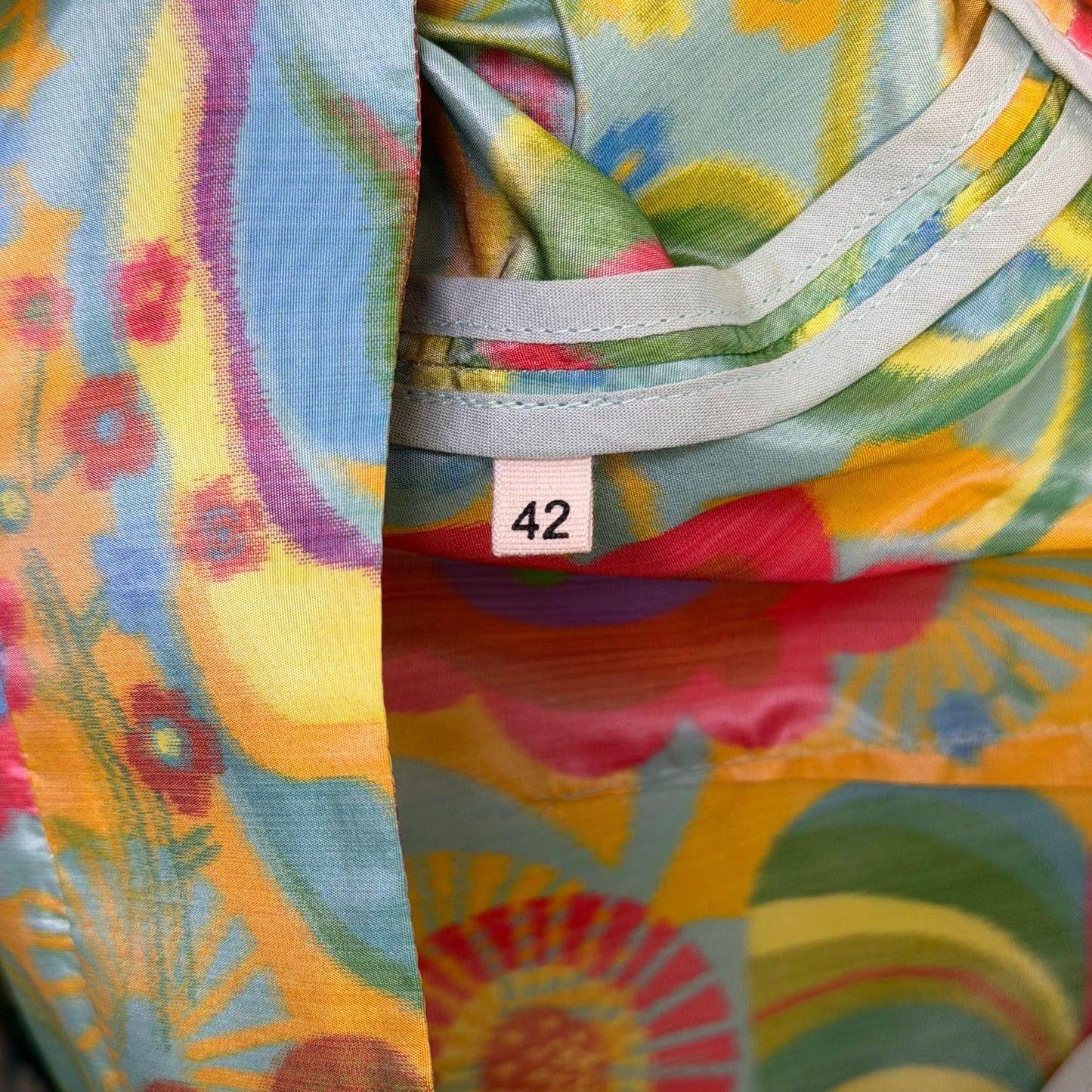 Marni Floral Print Silk Mini Skirt Vibrant Multicolor Size 42