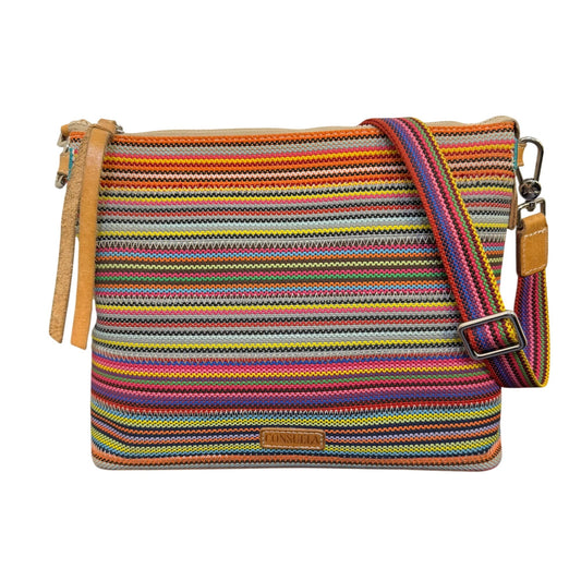 Consuela Shoulder Bag Multicolor Striped Adjustable Strap Crossbody