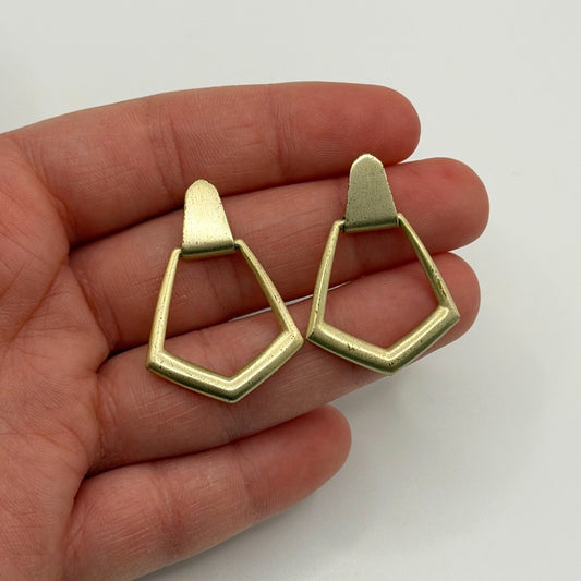 Kendra Scott Gold-Tone Geometric Drop Earrings