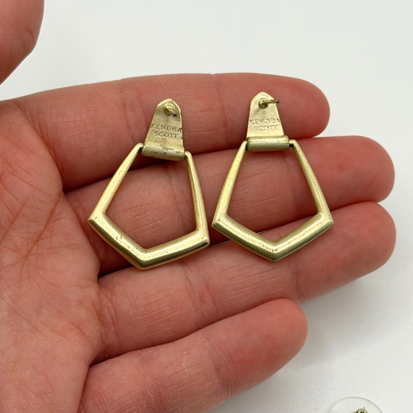 Kendra Scott Gold-Tone Geometric Drop Earrings