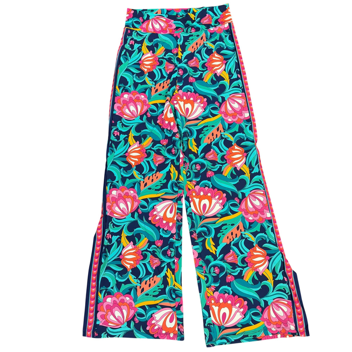 Trina Turk Floral Wide-Leg Pants Multi-Color M