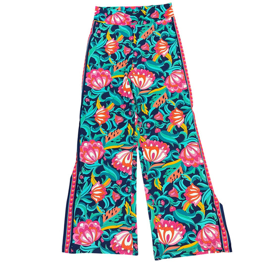Trina Turk Floral Wide-Leg Pants Multi-Color M