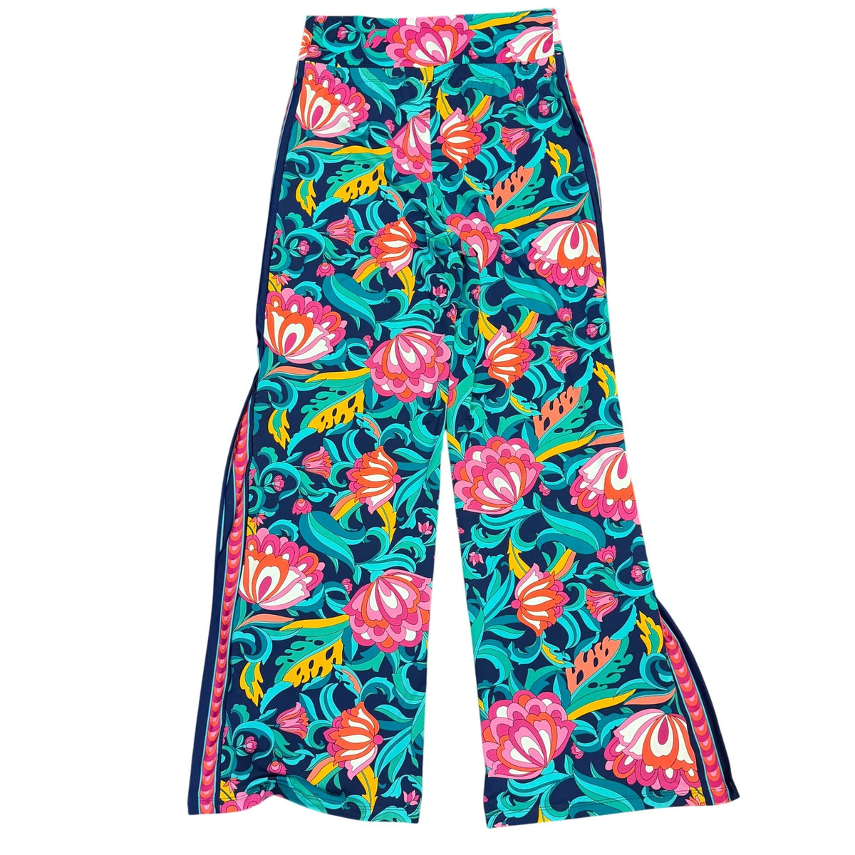 Trina Turk Floral Wide-Leg Pants Multi-Color M
