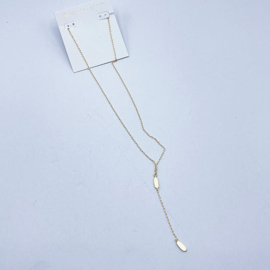 Kendra Scott Delicate Gold Tone Y Lariat Necklace