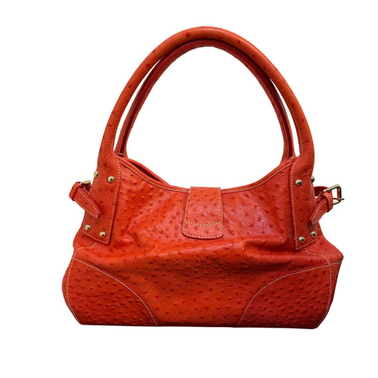 NWT Dooney & Bourke Coral Ostrich-Embossed Leather Handbag